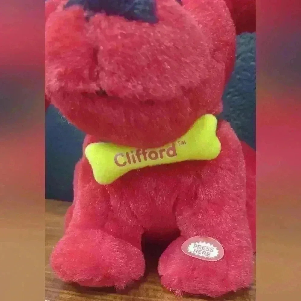 Vintage Clifford the Big Red Dog Ears Moving & Barking Plush Animal - Picture 3 of 11